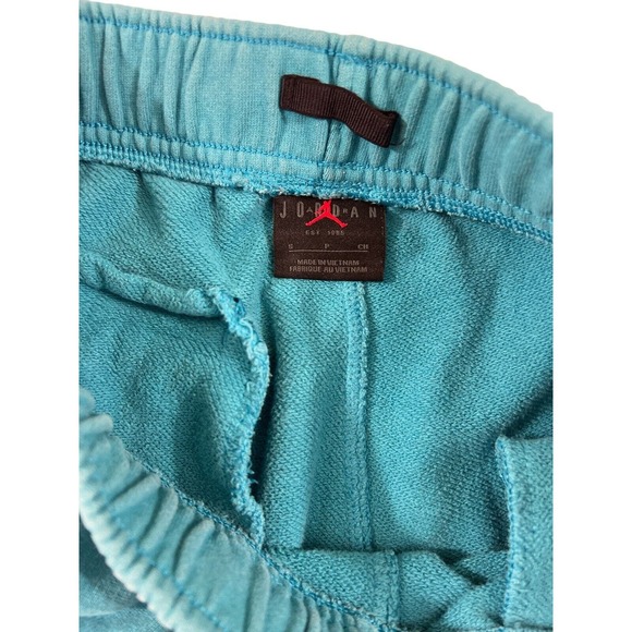 Nike Air Jordan Flight Men Turquoise Tapered Drawstring Sweatpants Sz S - Picture 3 of 5